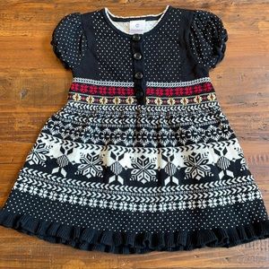 Hanna Andersson holiday sweater dress. Wore once. Perfect for Santa pic.
